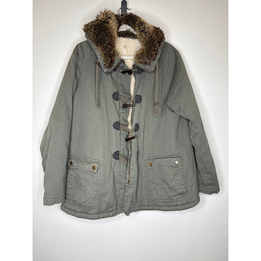 Army green utility jacket